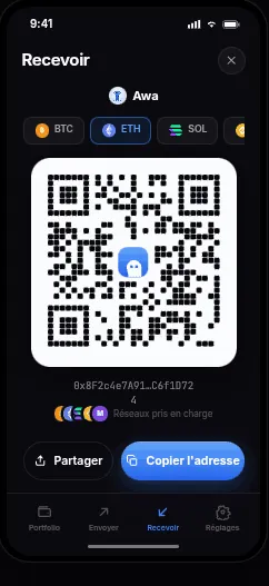 Écran recevoir BaoMoney